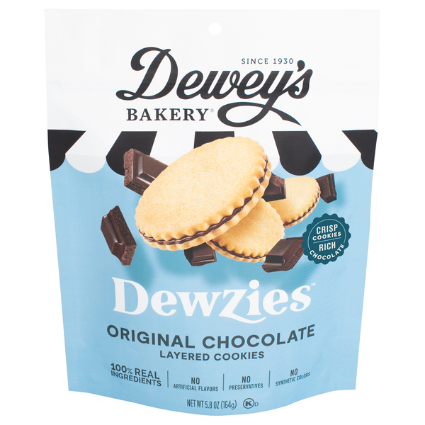 Dewey's Bakery Dewzies Original Chocolate Layered Cookies