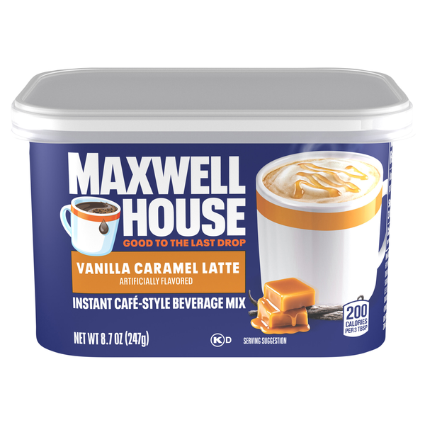 Maxwell House International Vanilla Caramel Latte Beverage Mix
