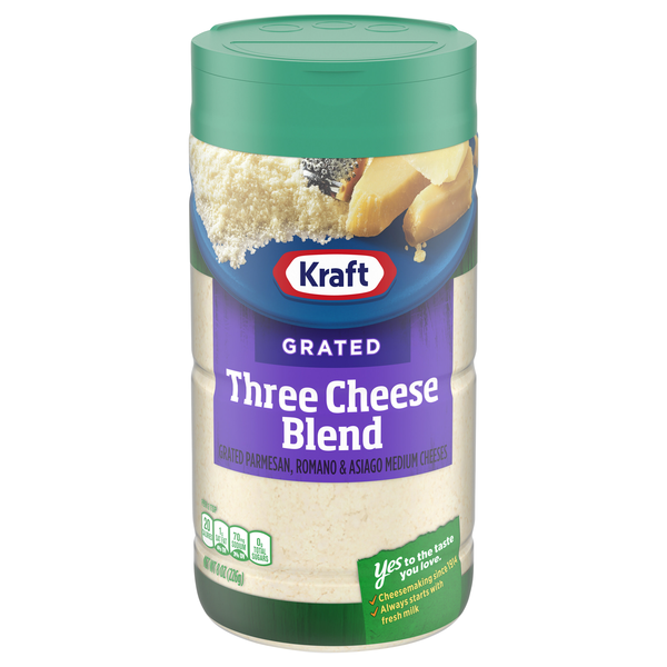 Kraft Grated 3 Cheese Blend (Parmesan Asiago & Romano)