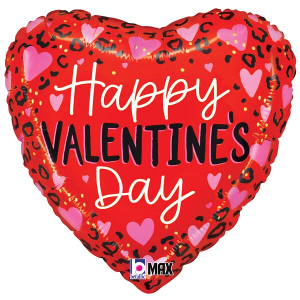 Happy Valentine's Day 18 Inch Helium-Filled Foil Balloon (Design Varies)