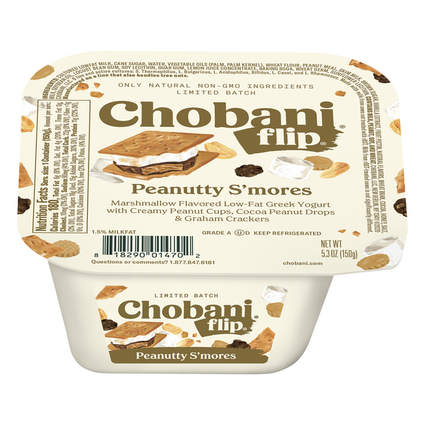 Save on Chobani Flip Limited Batch Low Fat Peanutty S'mores Greek Yogurt Cup Order Online