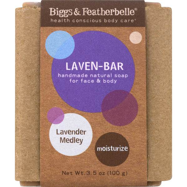 Biggs & Featherbelle Natural Handmade Laven-Bar Lavender Medley Soap