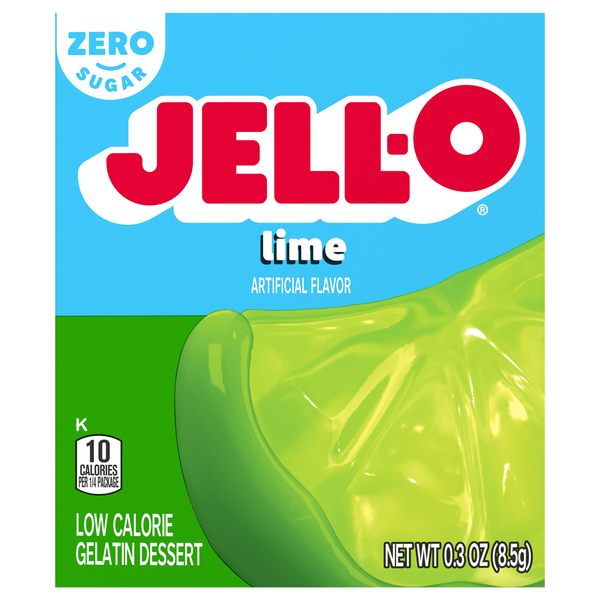 Jell-O Zero Sugar Lime Gelatin Dessert Mix