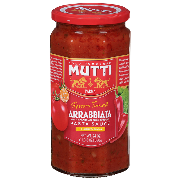 Mutti No Sugar Added Rossoro Tomato Arrabbiata Pasta Sauce