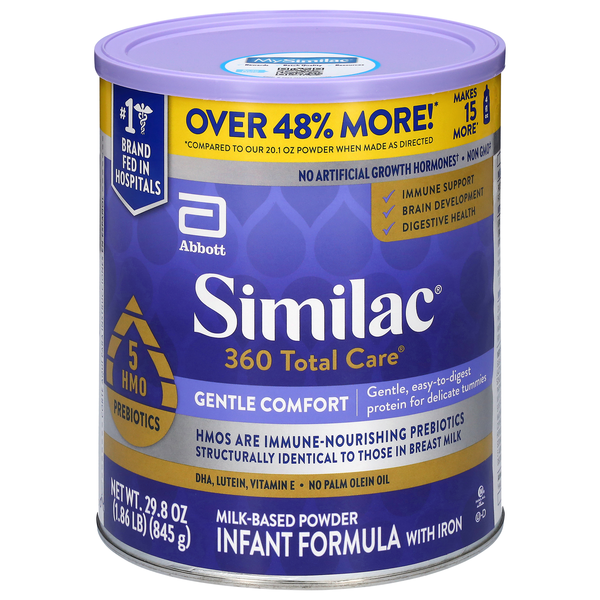 Similac 360 Total Care Gentle Comfort Milk Based Infant Formula with Iron