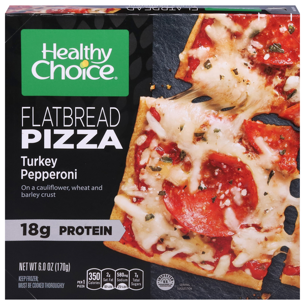 Save on Healthy Choice Flatbread Pizza Turkey Pepperoni Cauliflower