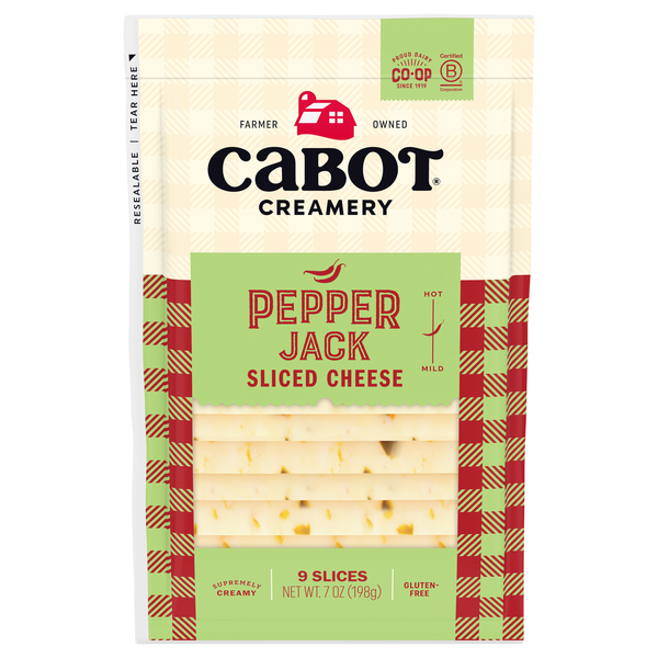 Cabot Deli Pepper Jack Cheese Slices - 9 ct