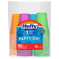 Hefty Assorted Colors Plastic Party Cups 16 oz