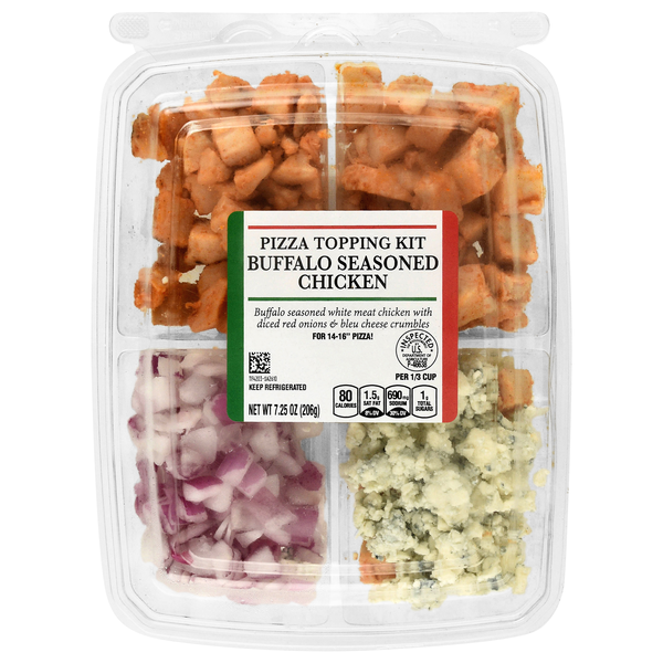 Hannaford Buffalo Seasoned Chicken Pizza Topping Kit