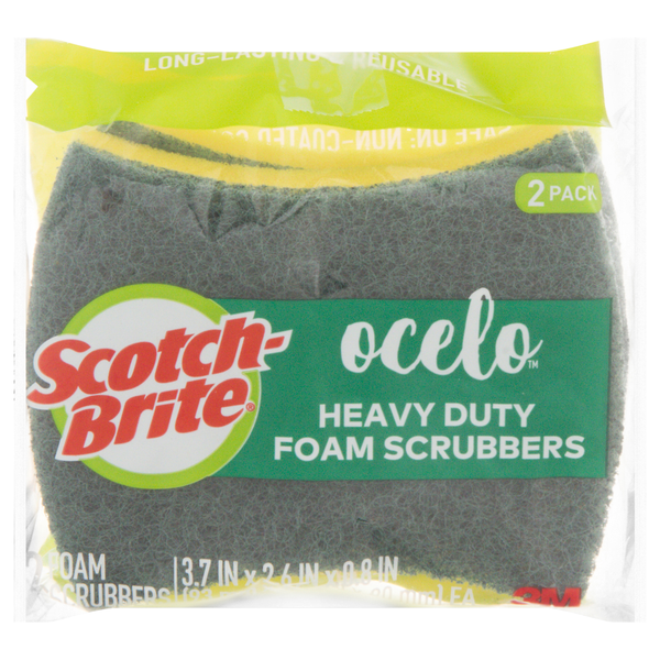 Scotch-Brite Ocelo Heavy Duty Foam Scrubber Sponges
