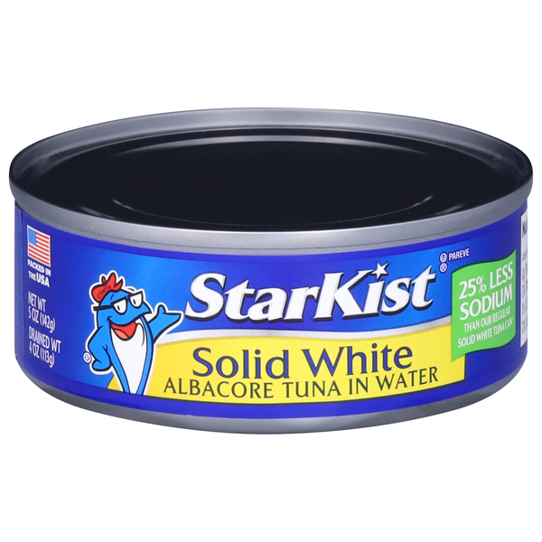StarKist Less Sodium Wild Caught Solid White Albacore Tuna in Water