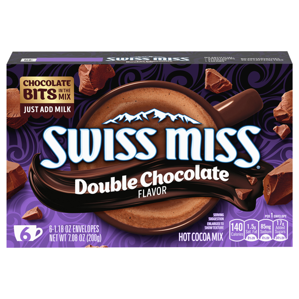 Swiss Miss Double Chocolate Flavor Hot Cocoa Mix - 6 ct