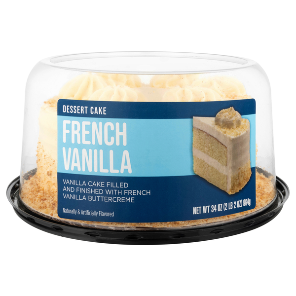 Our Brand Bakery Double Layer French Vanilla Dessert Cake 7 Inch