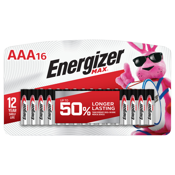 Energizer Max + Powerseal Batteries Size AAA
