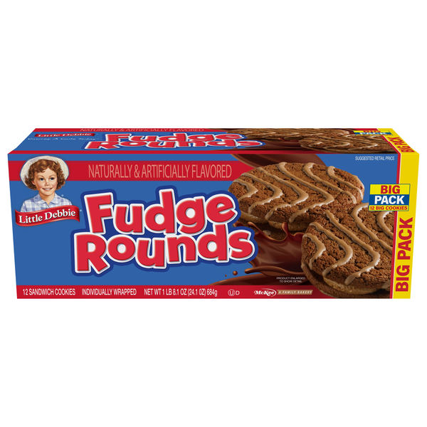 Little Debbie Fudge Rounds Snack Cakes Big Pack - 12 ct