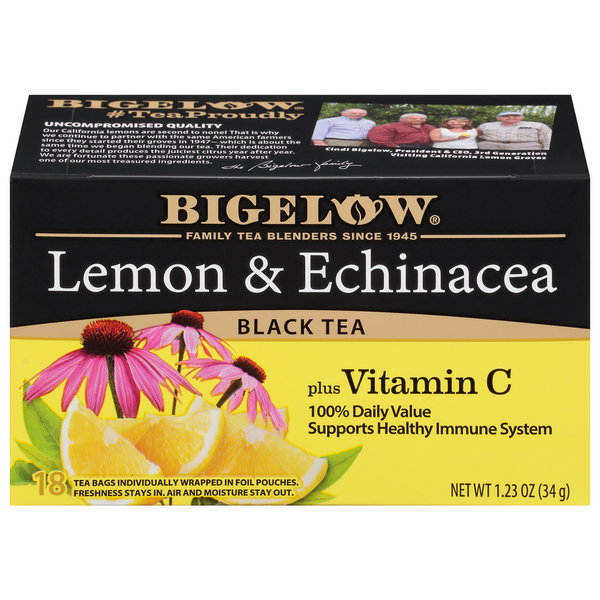 Bigelow Lemon & Echinacea Black Tea Bags