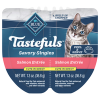 BLUE Tastefuls Savory Singles Cuts in Gravy Salmon Wet Cat Food - 2 ct