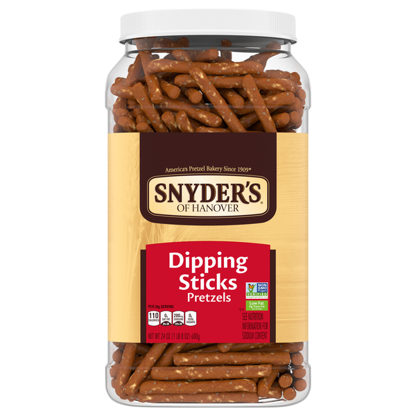 Snyder's of Hanover Low Fat Dipping Sticks Pretzels