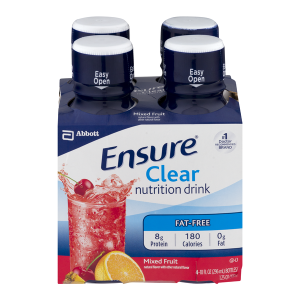 Ensure Clear Mixed Fruit 8g Protein Nutritional Drink - 4 pk