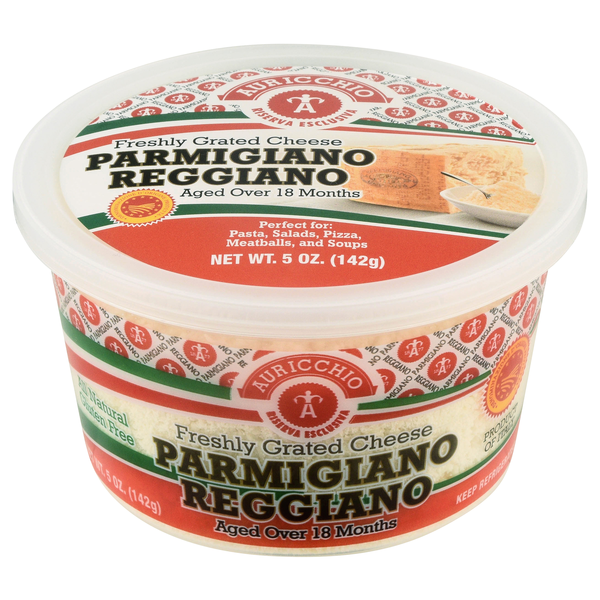 Auricchio Freshly Grated Parmigiano Reggiano Cheese
