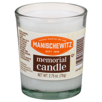 Manischewitz Memorial Candle Paraffin Wax