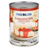 Food Lion Vitamin D Added Evaporated Milk