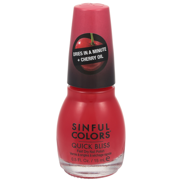 Save on SinfulColors Quick Bliss Fast Dry Nail Polish Sweet Cheeks