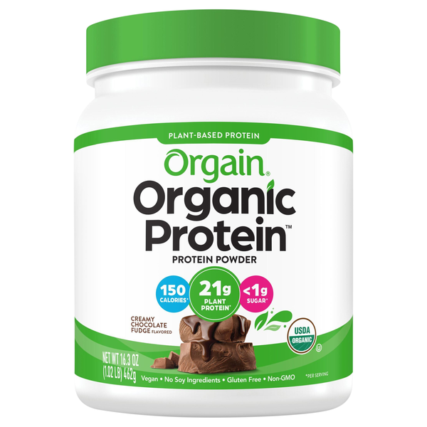 Orgain Organic Chocolate Fudge 21g Plant-Based Protein Powder