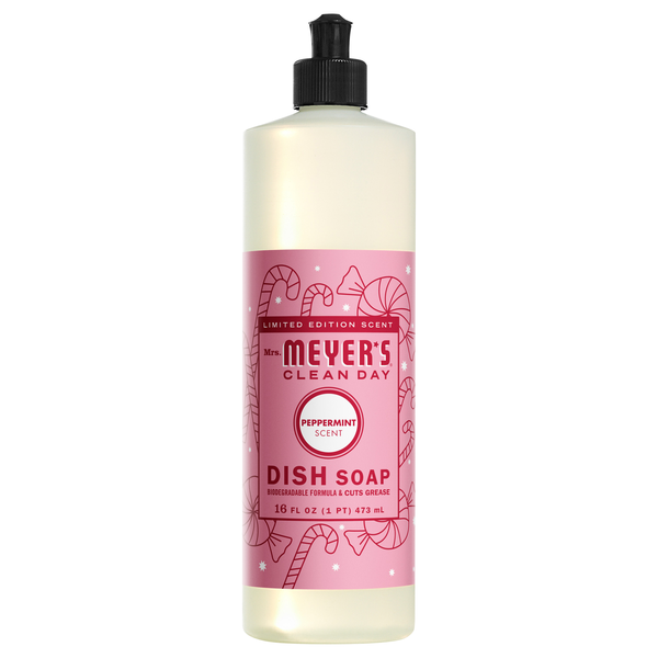 Mrs. Meyer's Clean Day Liquid Dish Soap Peppermint