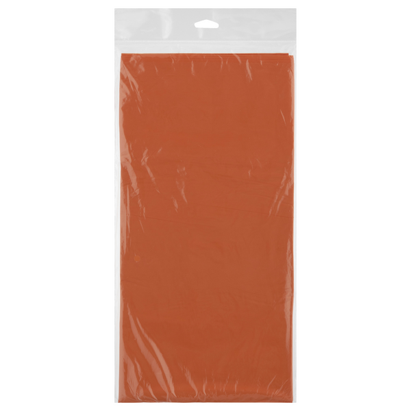 Creative Converting Celebrations Plastic Tablecover SK Orange 54 X 108 in
