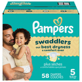 Pampers Swaddlers Size 5 Baby Diapers 27+ lb