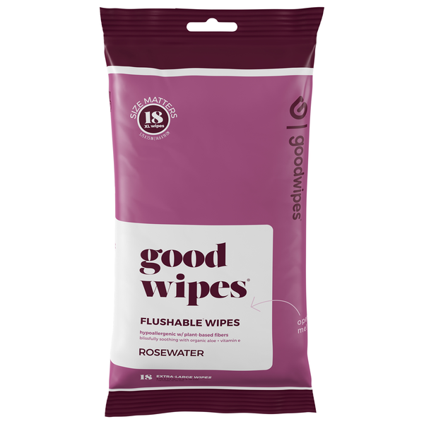 Goodwipes Rosewater Flushable Wipes