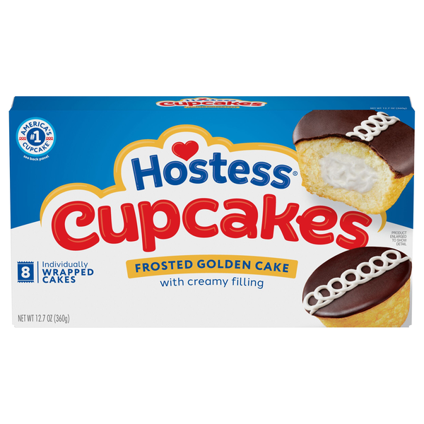 Hostess Golden Cupcakes - 8 ct