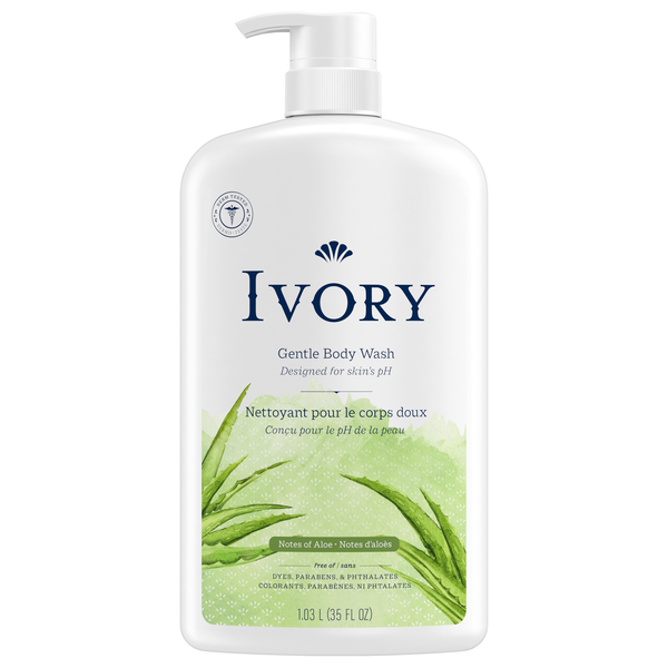 Ivory Aloe Scent Gentle Body Wash Pump