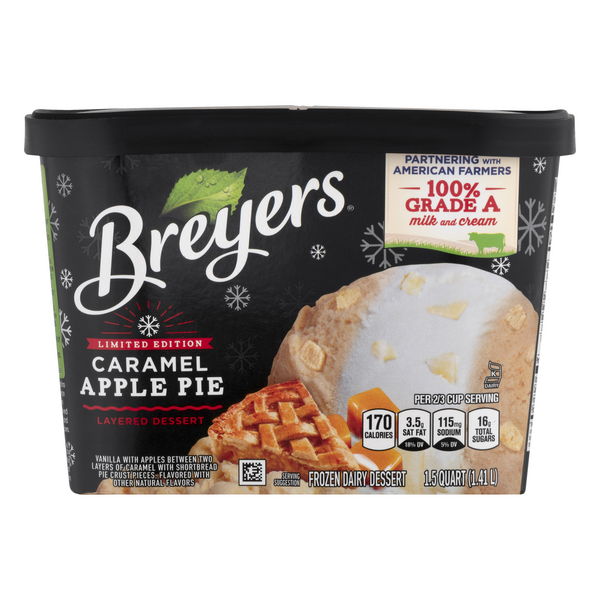 Save on Breyers Frozen Dairy Dessert Caramel Apple Pie Limited Edition