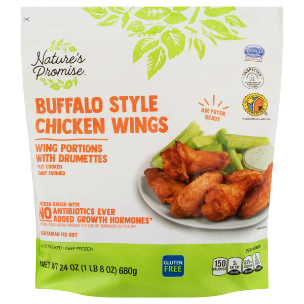 Nature's Promise Buffalo Style Chicken Wings Frozen