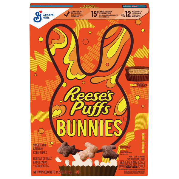General Mills Reese's Puffs Bunnies Peanut Butter Cereal