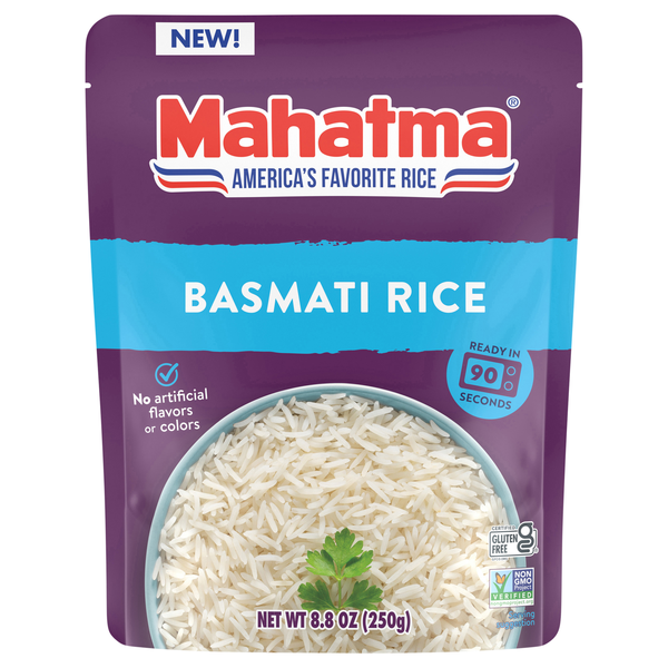 Mahatma Gluten Free 90 Second Microwave White Basmati Rice