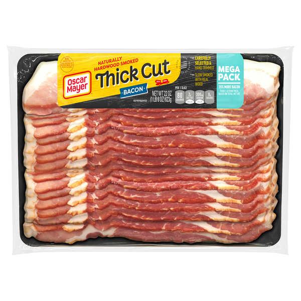 Oscar Mayer Naturally Hardwood Smoked Thick Cut Bacon Sliced