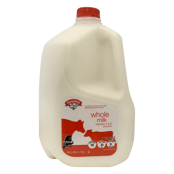 Hannaford Vitamin C & D Whole Milk
