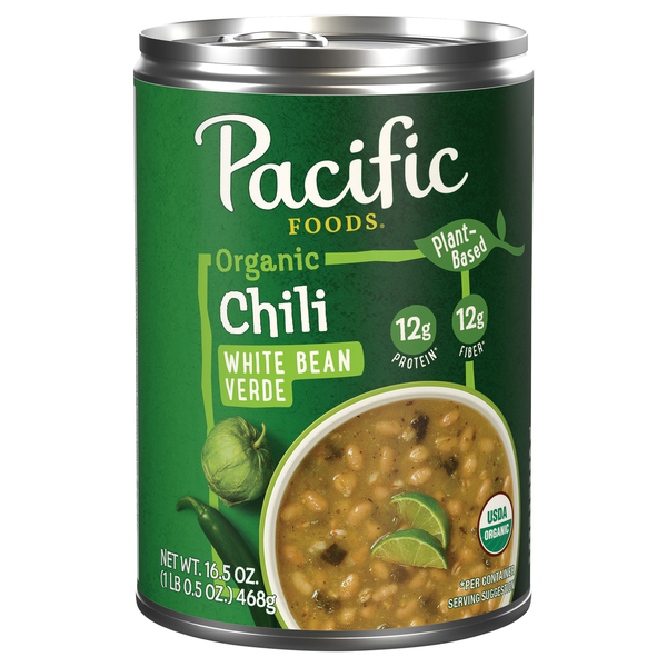 Pacific Foods Organic Plant Based White Bean Verde Chili