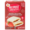 Giant Peanut Butter & Strawberry Jam No Crust Sandwiches - 4 ct
