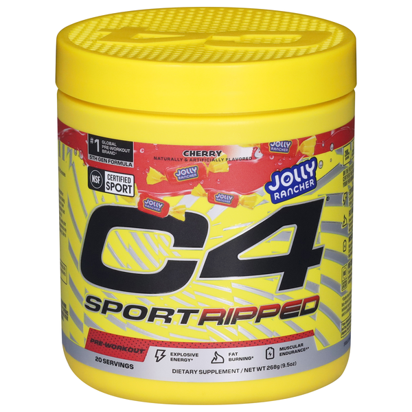 Cellucor C4 Sport Ripped Jolly Rancher Cherry Pre-Workout Powder