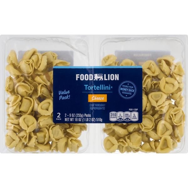 Food Lion Cheese Tortellini Pasta Value Pack Fresh
