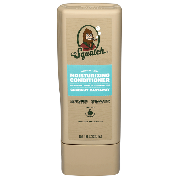 Dr. Squatch Men's Natural Coconut Castaway Moisturizing Conditioner