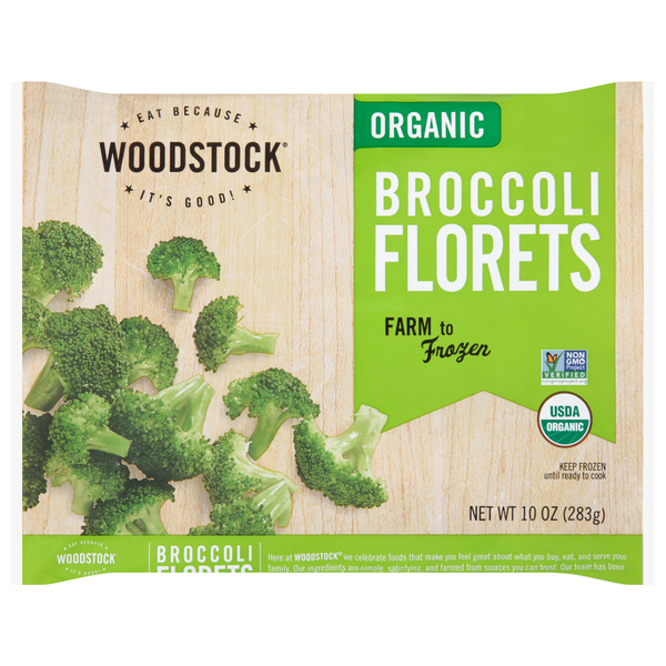 Woodstock Organic Broccoli Florets Frozen