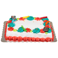 Food Lion Bakery Yellow Vanilla Whipped Cake 1/4 Sheet