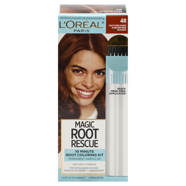L'Oreal Magic Root Rescue Permanent Hair Color Dark Auburn 4R