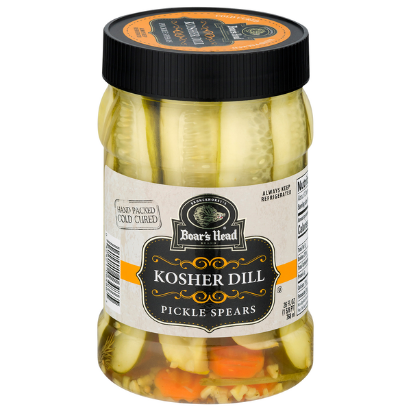 Boar's Head Kosher Dill Pickle Spears Refrigerated