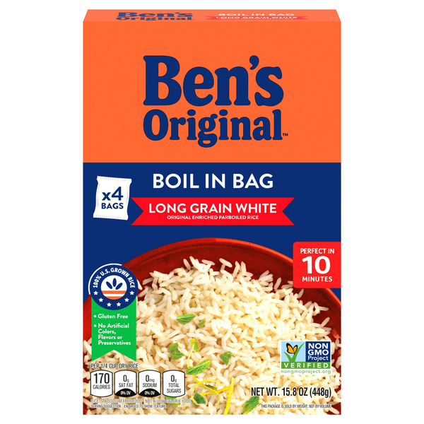 Save on Ben's Original Boil in Bag White Rice Long Grain 4 ct Order